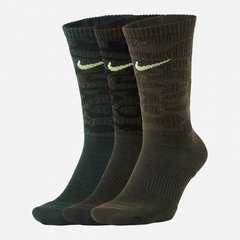 Шкарпетки Nike Everyday Plus Cushioned Training Crew 3-pack multicolor/khaki — CU9423-903, 42-46, 194500859418