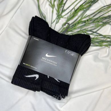 Шкарпетки Nike Everyday Cush Crew 6-pack black/gray/white — SX7666-010, 38-42, 888408282750