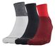 Шкарпетки Under Armour Phenom Quarter 3-pack black/red/white — 1329352-600, 36-41, 192564837922