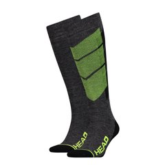 Шкарпетки Head Unisex Ski Graphic Kneehigh 2-pack gray/black/yellow — 791005001-817, 35-38, 8718824742212