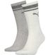 Шкарпетки Puma Unisex Crew Regular Stripe 2-pack white/gray — 261058001-002, 39-42, 8718824801056