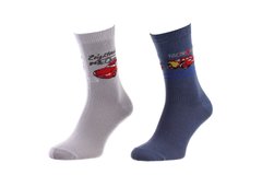 Шкарпетки Disney Cars Socks 2-pack gray and blue — 83077051-1, 31-35, 3349610005133