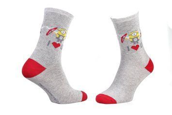 Шкарпетки Minions Minion + Wings + Arrows 1-pack light gray &mdash; 13890131-6, 36-41, 3349610011882