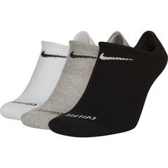 Шкарпетки Nike Everyday Plus Cushioned No Show 3-pack black/white/gray — SX7840-911, 34-38, 193153926157
