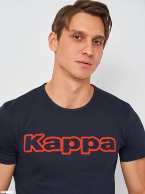 Футболка Kappa T-shirt Mezza Manica Girocollo 1-pack dark blue — K1335 BluNavy, L, 8032606509726