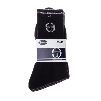 Шкарпетки Sergio Tacchini 3-pack black — 93519606-1, 43-46, 3349600127210