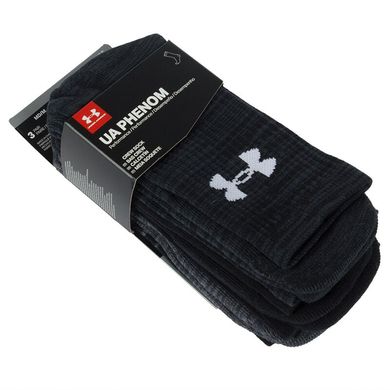 Шкарпетки Under Armour Phenom Twisted Crew 3-pack black — 1312460-001, 36-41, 191168869902