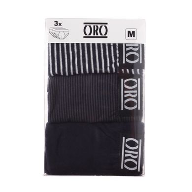 Труси-сліпи Oro Men's Slip 3-pack black — 30895113-1, XXL, 3349610015644