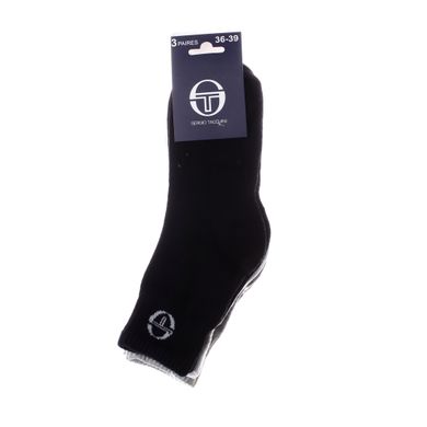 Шкарпетки Sergio Tacchini 3-pack black/gray/white — 83890164-2, 27-30, 3349600161832
