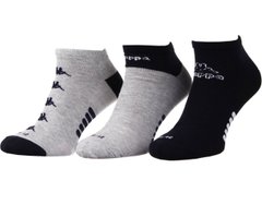 Шкарпетки Kappa 3-pack black/gray — 93511016-1, 43-46, 3349600198760