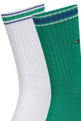 Шкарпетки Tommy Hilfiger Men Iconic Sock Sports 2-pack amazon geen/white — 372020001-075, 39-42, 8718824651897