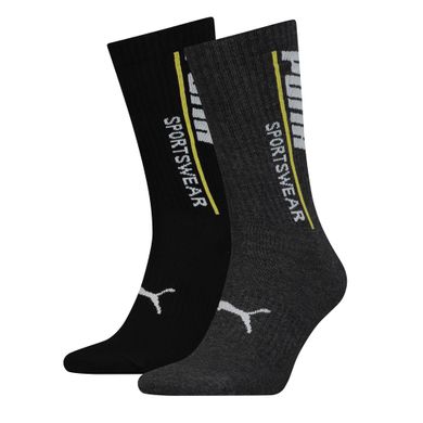 Шкарпетки Puma Men's Classic Socks 2-pack black/gray — 102003001-021, 43-46, 8718824798769