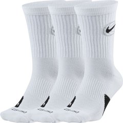 Носки Nike Crew Everyday Bball 3-pack white — DA2123-100, 46-50, 194499963165