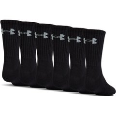 Носки Under Armour Charged Cotton 2.0 Crew 6-pack black — 1312462-001, 42-47, 191168869711