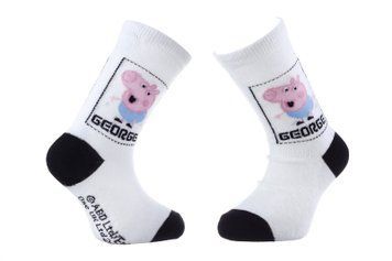 Шкарпетки PEPPA PIG GEORGE DANS CADRE білий Діт 19-22 арт 43849551-2