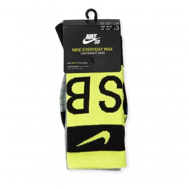 Носки Nike SB Everyday Max Lightweight 3-pack multicolor — CU6478-902, 34-38, 194500854062