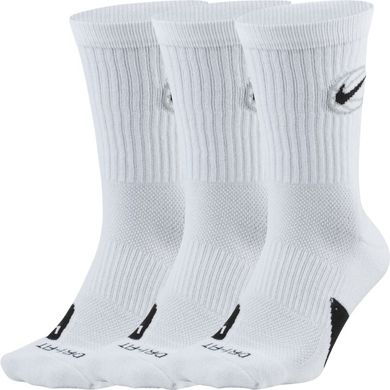 Носки Nike Crew Everyday Bball 3-pack white — DA2123-100, 42-46, 194499963158