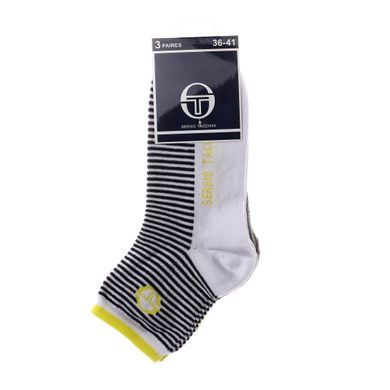 Шкарпетки Sergio Tacchini 3-pack yellow/gray — 13150194-1, 36-41, 3349600159556
