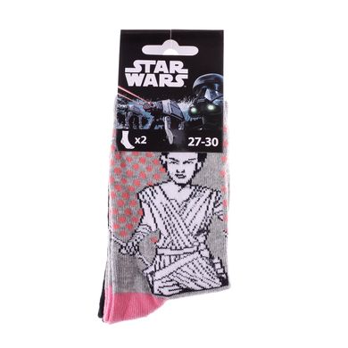 Шкарпетки Star Wars Leia/Rey 2-pack black/gray — 83892048-1, 36-39, 3349610007786