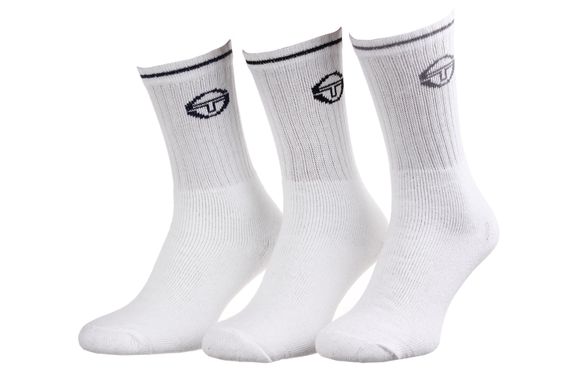Шкарпетки Sergio Tacchini 3-pack white — 93519606-3, 43-46, 3349600127265