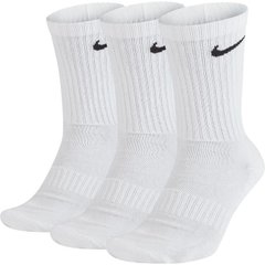 Шкарпетки Nike Everyday Cush Crew 3-pack white — SX7664-100, 46-50, 888407233890