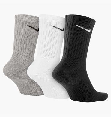 Шкарпетки Nike 3-pack black/gray/white — SX4508-965, 46-50, 685068095481