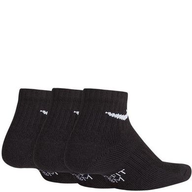 Шкарпетки Nike Everyday Older Kids' Cushioned Ankle 3-pack black — SX6844-010, 38-42, 685068344596