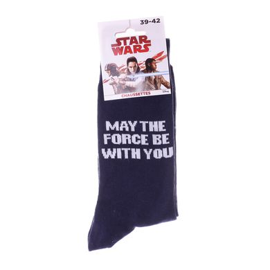 Шкарпетки Star Wars May The Force Be With You 1-pack blue — 93154262-4, 43-46, 3349610011301