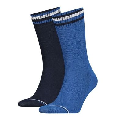 Шкарпетки Tommy Hilfiger Men Pete Sock 2-pack black/blue — 392024001-085, 43-46, 8718824654812