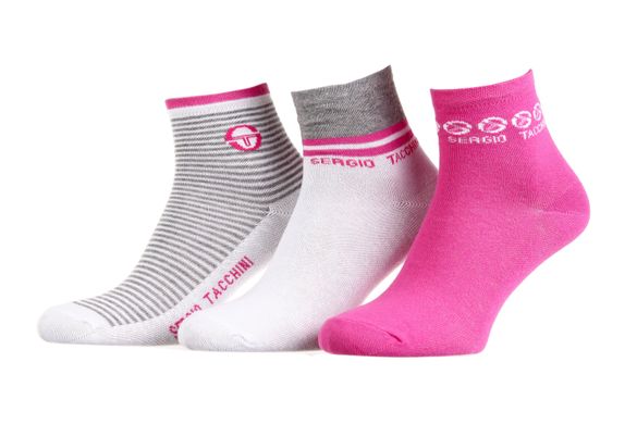 Шкарпетки Sergio Tacchini 3-pack pink/white — 13150194-2, 36-41, 3349600159518