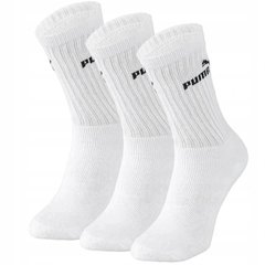 Шкарпетки Puma Puma Regular Crew 3-pack white — 88329602, 35-38, 8713537310536