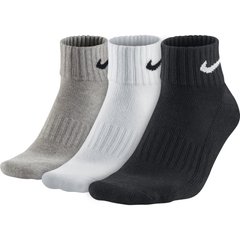 Шкарпетки Nike Value Cush Ankle 3-pack black/gray/white — SX4926-901, 46-50, 887232701154