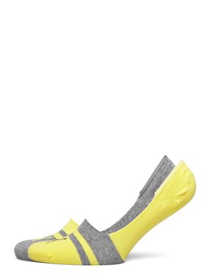 Сліди Puma Unisex Heritage Footie 2-pack gray/yellow — 141011001-001, 39-42, 8718824801407