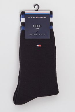 Шкарпетки Tommy Hilfiger Men Pete Sock 2-pack black — 392024001-200, 39-42, 8718824654867