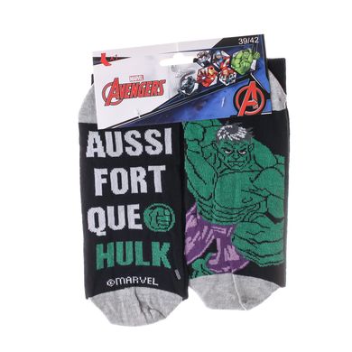 Носки Marvel Avengers Hulk 1-pack white/black — 93154862-1, 43-46, 3349610011325