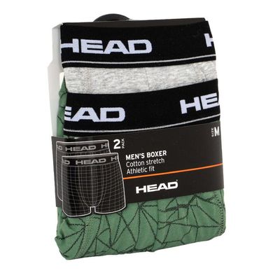 Трусы-боксеры Head Mesh Print Boxer 2-pack green/gray — 891004001-404, XL, 8718824735429