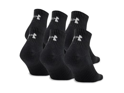 Шкарпетки Under Armour Charged Cotton 2 Quarter 3-pack black — 1312476-001, 36-41, 191168869858