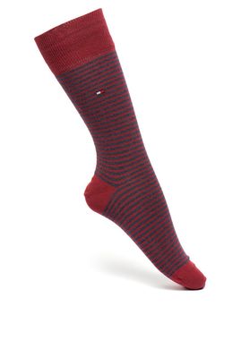 Носки Tommy Hilfiger Socks Small Stripe 2-pack red/blue — 342029001-077, 39-42, 8718824567303