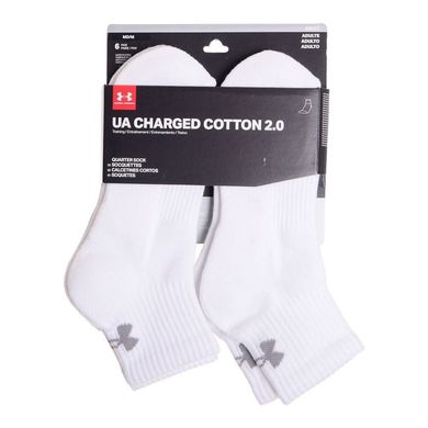 Шкарпетки Under Armour Charged Cotton 2 Quarter 6-pack black — 1312476-100, 42-47, 191168869803