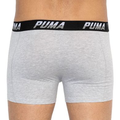 Труси-боксери Puma Logo AOP Boxer 2-pack gray/white/black — 501003001-200, XL, 8718824805436
