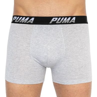 Трусы-боксеры Puma Logo AOP Boxer 2-pack gray/white/black — 501003001-200, XL, 8718824805436