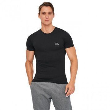Футболка Kappa T-shirt Mezza Manica Girocollo антрацит Чол XL