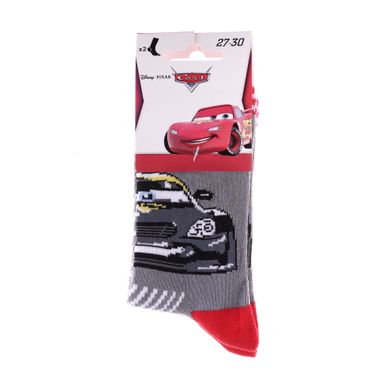 Носки Disney Cars Socks 2-pack white/gray — 83150379-1, 23-26, 3349610005140