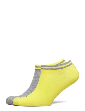 Носки Puma Heritage Sneaker 2-pack gray/yellow — 281011001-003, 35-38, 8718824801513