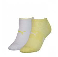 Носки Puma Women's Sneaker Structure 2-pack white/yellow — 103001001-013, 39-42, 8718824798882