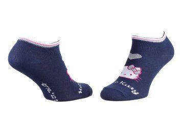 Шкарпетки HELLO KITTY TETE DE HK + COEUR + HK синій Діт 35 - 41