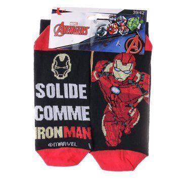 Шкарпетки Marvel Avengers Iron Man 1-pack white/black &mdash; 93154862-3, 39-42, 3349610011356