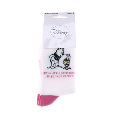 Носки Disney Winnie L Ourson Winnie + Porcinet 1-pack pale gray-yellow — 13896420-6, 36-41, 3349610001197