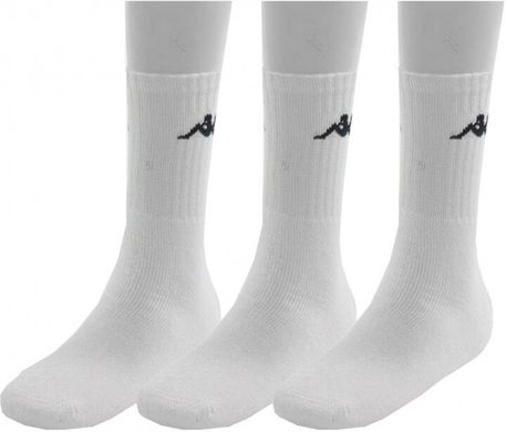 Шкарпетки Kappa Trisper Tennis Sock 3-pack white — 303WIG0-901, 43-46, 8052394991992