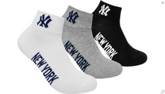 Носки New York Yankees Quarter 3-pack black/white/gray — 15100003-1003, 35-38, 8718984009316